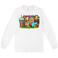 White heifers coffee cups Long Sleeve Tee - Zillion Design Studio