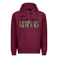 Burgundy two wild Premium Hoodie - MaliasSmallBusiness