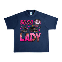 Navy boss lady Urban Heavy Tee - texasbilliewilder