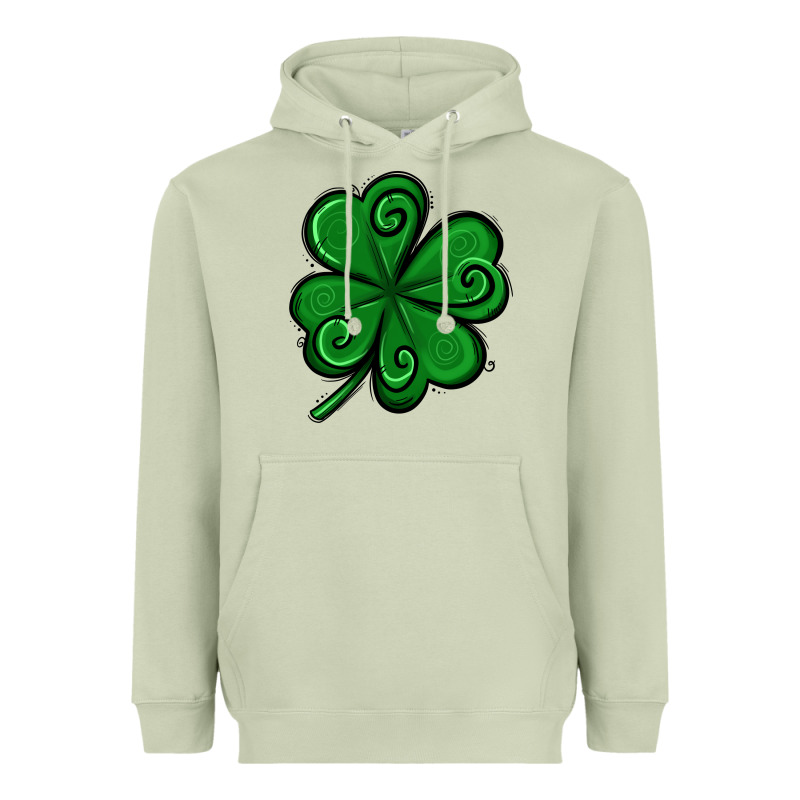 St. Patrick's Day Shamrock Heavyweight Hoodie by Jasminsmagicworld | Teevron