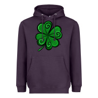 Plum St. Patrick's Day Shamrock Heavyweight Hoodie - Jasminsmagicworld