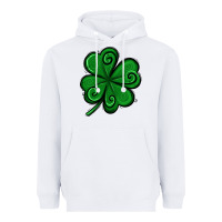 White St. Patrick's Day Shamrock Heavyweight Hoodie - Jasminsmagicworld