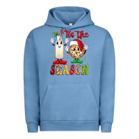 Pigment Pebble Blue tis the season Urban Hoodie - MaliasSmallBusiness