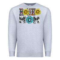 Heather Grey rodeo mom Premium Sweatshirt - AdoDesignShop