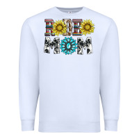 White rodeo mom Premium Sweatshirt - AdoDesignShop