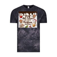 Cloud Black i just want to drink hot cocoa Vintage Tee - MaliasSmallBusiness