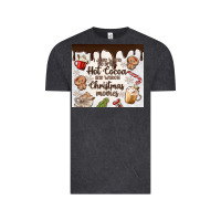 Vintage Black i just want to drink hot cocoa Vintage Tee - MaliasSmallBusiness