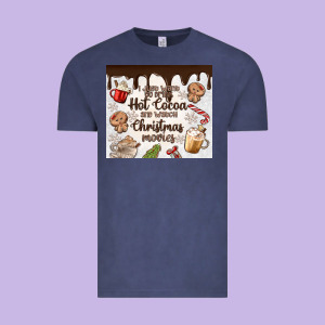 I Just Want To Drink Hot Cocoa Vintage Tee Designed By Maliassmallbusiness