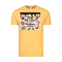 Vintage Mustard i just want to drink hot cocoa Vintage Tee - MaliasSmallBusiness