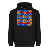 Black 4th of july sunflower seamless  pattern Heavyweight Hoodie - BundleAndBundleShop