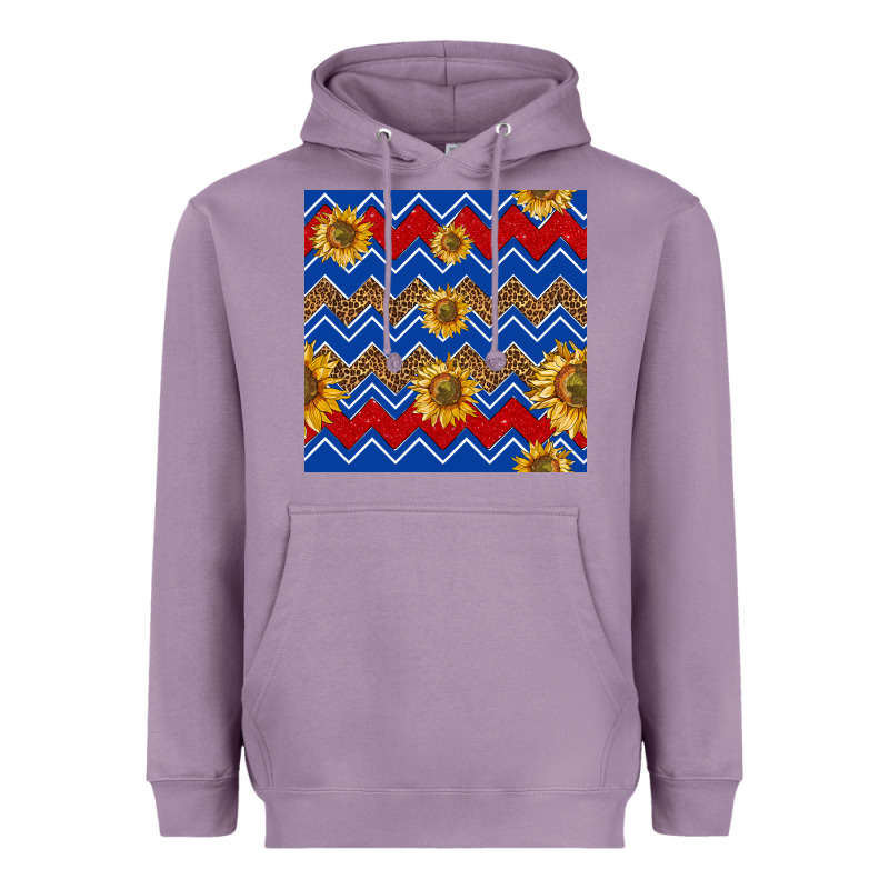4th Of July Sunflower Seamless  Pattern Heavyweight Hoodie by BundleAndBundleShop | Teevron
