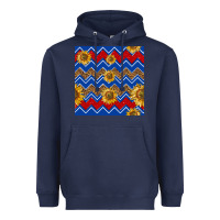 Navy 4th of july sunflower seamless  pattern Heavyweight Hoodie - BundleAndBundleShop