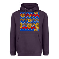 Plum 4th of july sunflower seamless  pattern Heavyweight Hoodie - BundleAndBundleShop