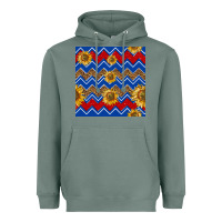 Sage 4th of july sunflower seamless  pattern Heavyweight Hoodie - BundleAndBundleShop