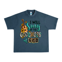 Midnight Navy i will sing of the goodness of god Urban Heavy Tee - RanaPortraitStore