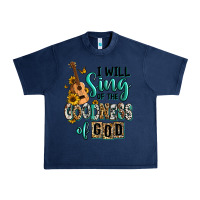 Navy i will sing of the goodness of god Urban Heavy Tee - RanaPortraitStore