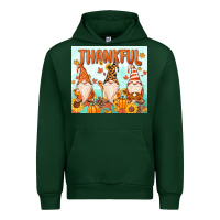 Forest Green thankful gnome Urban Hoodie - MaliasSmallBusiness