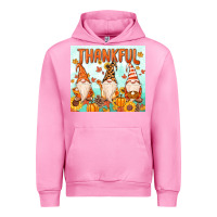 Fuchsia Pink thankful gnome Urban Hoodie - MaliasSmallBusiness