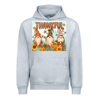 Heather Grey thankful gnome Urban Hoodie - MaliasSmallBusiness