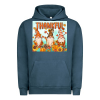 Pigment Midnight Navy thankful gnome Urban Hoodie - MaliasSmallBusiness