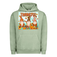 Pigment Oil Green thankful gnome Urban Hoodie - MaliasSmallBusiness