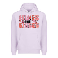 Lilac hugs and kisses Premium Hoodie - MaliasSmallBusiness