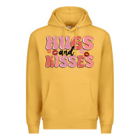 Mustard hugs and kisses Premium Hoodie - MaliasSmallBusiness