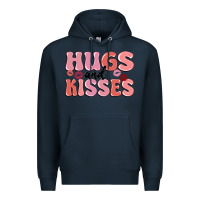 Navy hugs and kisses Premium Hoodie - MaliasSmallBusiness
