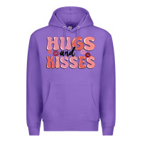 Purple hugs and kisses Premium Hoodie - MaliasSmallBusiness