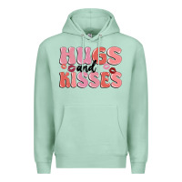 Seafoam hugs and kisses Premium Hoodie - MaliasSmallBusiness