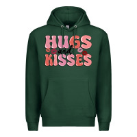 Sports Green hugs and kisses Premium Hoodie - MaliasSmallBusiness