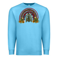 Ocean Blue rainbow tree Premium Sweatshirt - AdoDesignShop