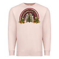 Pale Pink rainbow tree Premium Sweatshirt - AdoDesignShop