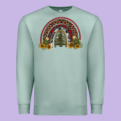 Rainbow Tree Premium Sweatshirt Designed By Adodesignshop