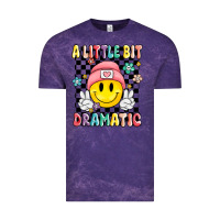 Cloud Purple a little bit dramatic Vintage Tee - MaliasSmallBusiness