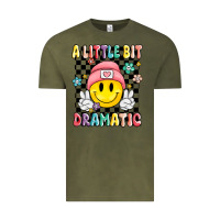 Vintage Olive a little bit dramatic Vintage Tee - MaliasSmallBusiness