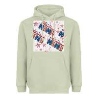 Matcha american mama seamless pattern Heavyweight Hoodie - BundleAndBundleShop