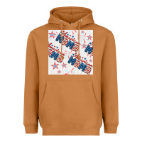 Meerkat american mama seamless pattern Heavyweight Hoodie - BundleAndBundleShop