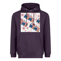 Plum american mama seamless pattern Heavyweight Hoodie - BundleAndBundleShop