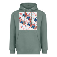 Sage american mama seamless pattern Heavyweight Hoodie - BundleAndBundleShop