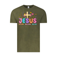 Vintage Olive jesus the way the truth the life Vintage Tee - MaliasSmallBusiness