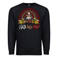 Black rainbow and hohoho with gnome Premium Sweatshirt - AdoDesignShop