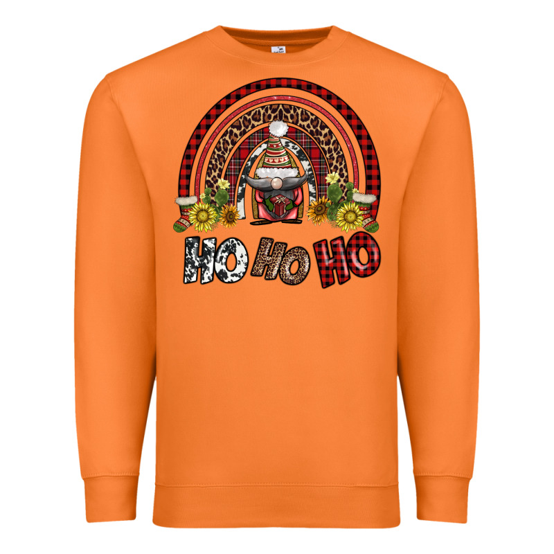 Rainbow And Hohoho With Gnome Premium Sweatshirt by AdoDesignShop | Teevron