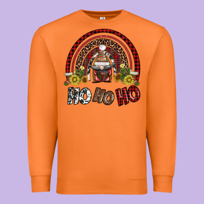 Rainbow And Hohoho With Gnome Premium Sweatshirt Designed By Adodesignshop