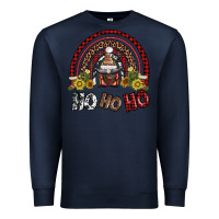 Navy rainbow and hohoho with gnome Premium Sweatshirt - AdoDesignShop