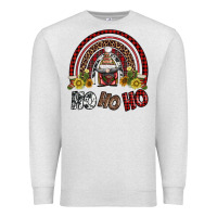 Oatmeal Heather rainbow and hohoho with gnome Premium Sweatshirt - AdoDesignShop