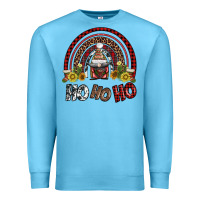 Ocean Blue rainbow and hohoho with gnome Premium Sweatshirt - AdoDesignShop