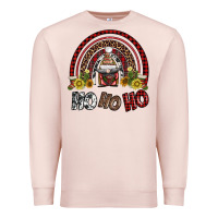 Pale Pink rainbow and hohoho with gnome Premium Sweatshirt - AdoDesignShop