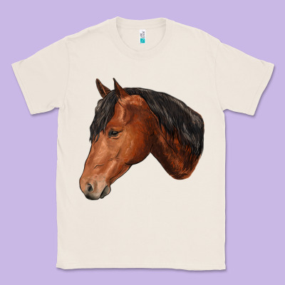 Horse Classic Tee Designed By Ranaportraitstore