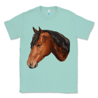 Seafoam horse Classic Tee - RanaPortraitStore